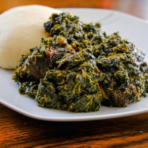 Fufu and Efo Riro